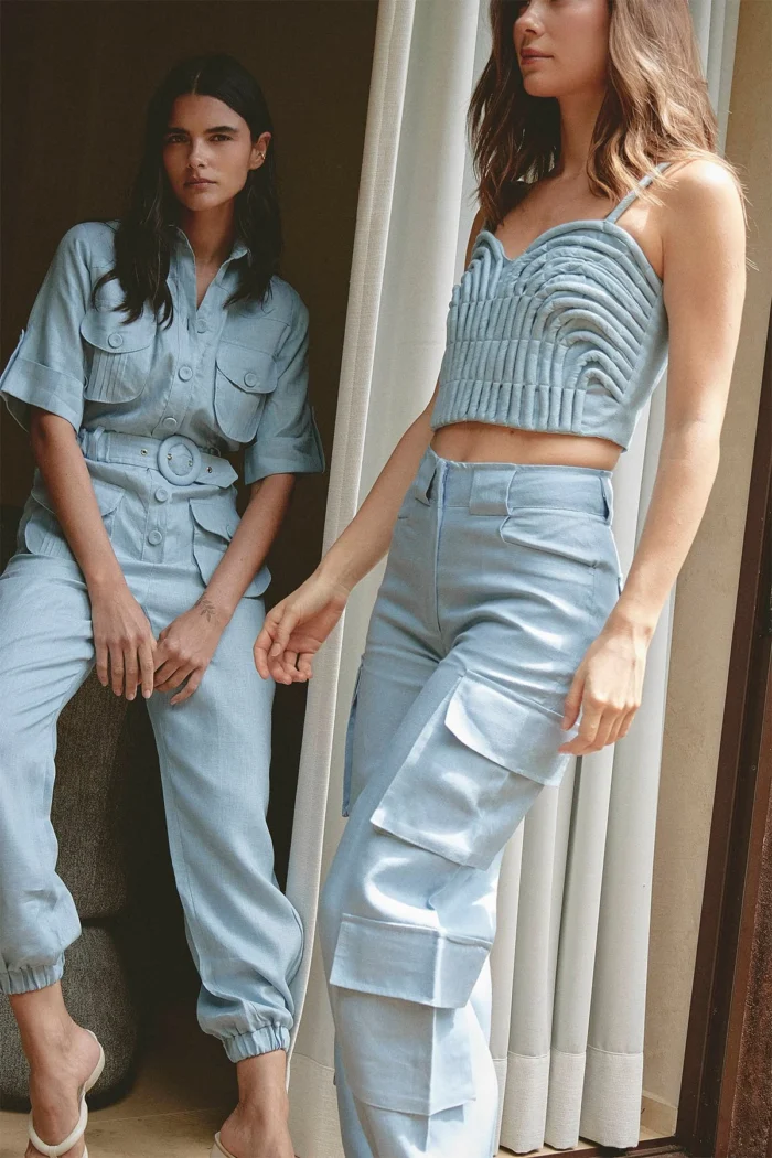 PANTALON CARGO ALMA CELESTE - Imagen 5