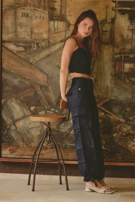 PANTALON CARGO ALMA CELESTE
