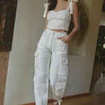PANTALON CARGO ALMA CELESTE