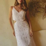 VESTIDO LARGO BORDADO ALMA TERRENA